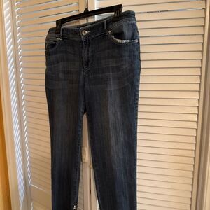 Chico's Dark Blue Straight Leg Jeans